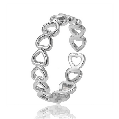 Gray Heart Ring