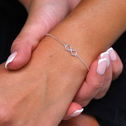 Rosy Brown Infinity Bracelet