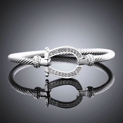 Riley Watson Jewellery Silver HORSESHOE Bangle Bracelet by Riley Watson | Riley Watson Jewellery