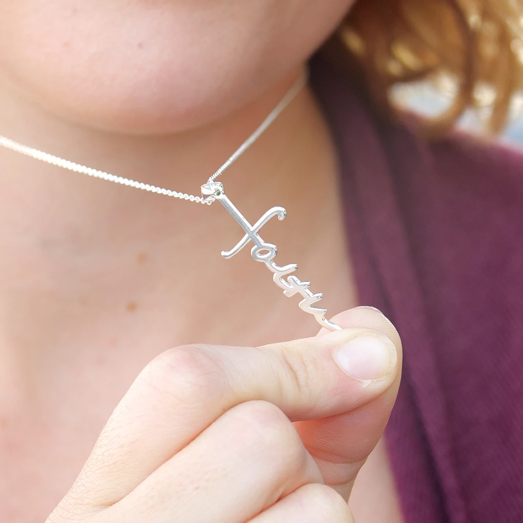 Tan Faith Cross Necklace.